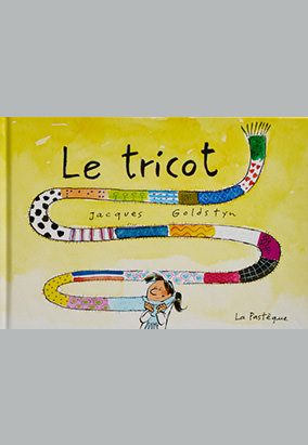 Book cover for Le tricot, by Jacques Goldstyn