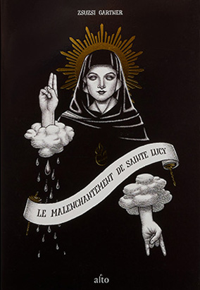 Book cover for Le malenchantement de sainte Lucy, translated by Éric Fontaine
