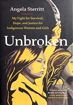 Book cover for Unbroken, by Angela Sterritt