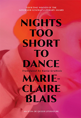 Book cover for Nights Too Short to Dance, translated by Katia Grubisic